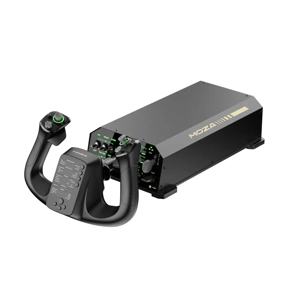 MOZA AY210 force-feedback yoke bundle