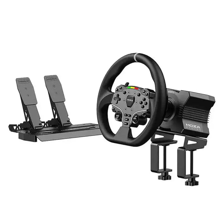 MOZA Racing R5 Direct Drive Simulator Bundle with wheelbase, steering wheel and pedals