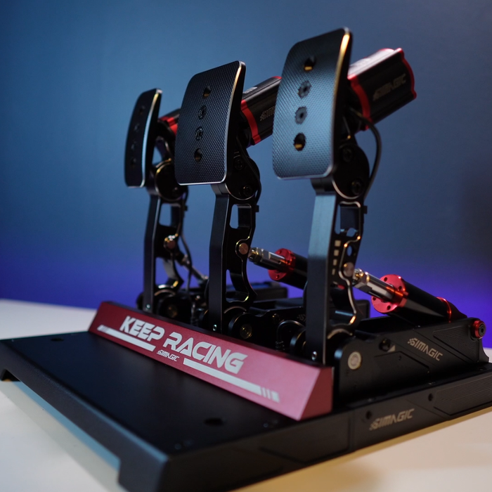 Real SIMAGIC P1000 pedals fitted with standard P-HPR haptic reactors