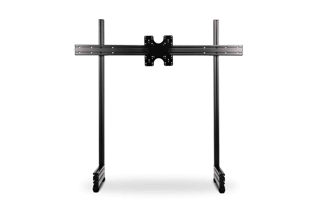 NEXT LEVEL RACING ELITE FREESTANDING SINGLE MONITOR STAND CARBON GREY - Front view