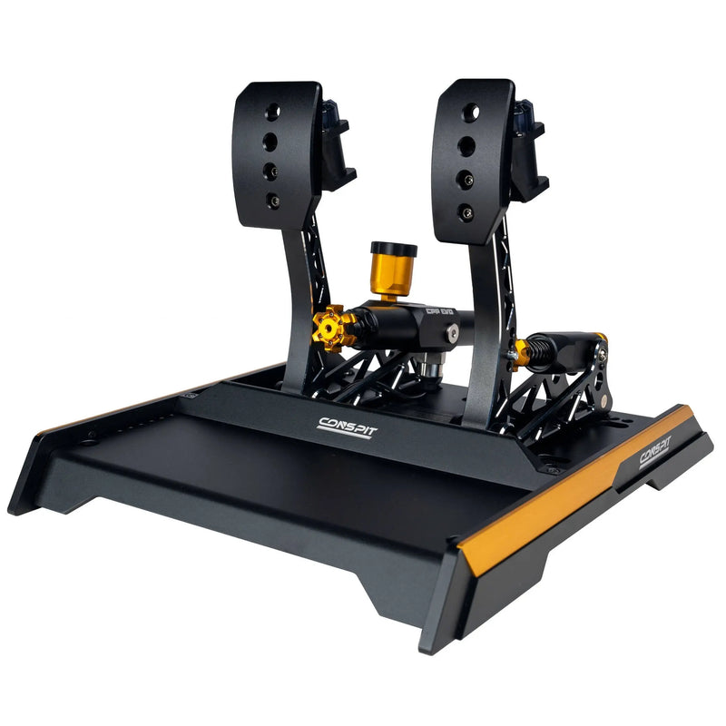 CONSPIT CPP EVO 2 V2 Hydraulic Pedal Set (2-Pedal) – Black Conspit Conspit Sim Pedals  Sim Race Webshop B.V.