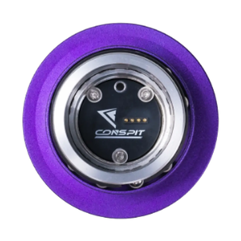 Conspit CDR Quick Release Adapter – 50 mm PCD (Purple / Silver) Conspit Conspit Quick release Adapter  Sim Race Webshop B.V.