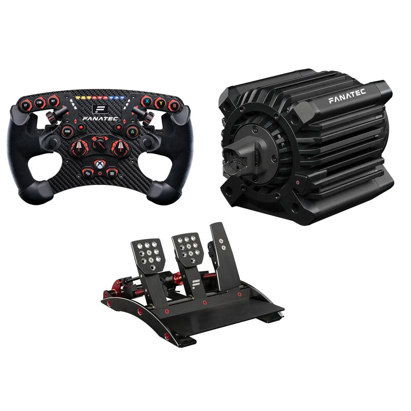 Fanatec ClubSport DD (15 Nm) + Formula V2.5 X Wheel + Pedals V3