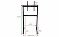 Next Level Racing - Free Standing Single Monitor stand - size