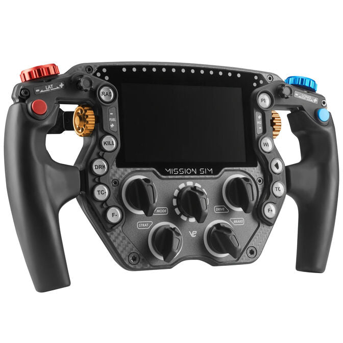 VPG Sim Mission Sim 290 mm steering wheel front view with display off