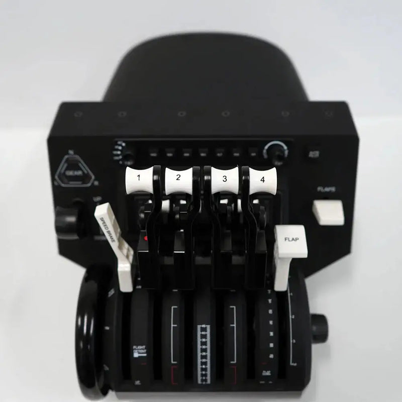 Honeycomb Bravo Throttle Quadrant with Auto Pilot + Annunciator Panel (PC) Honeycomb Honeycomb Throttle  Sim Race Webshop B.V.