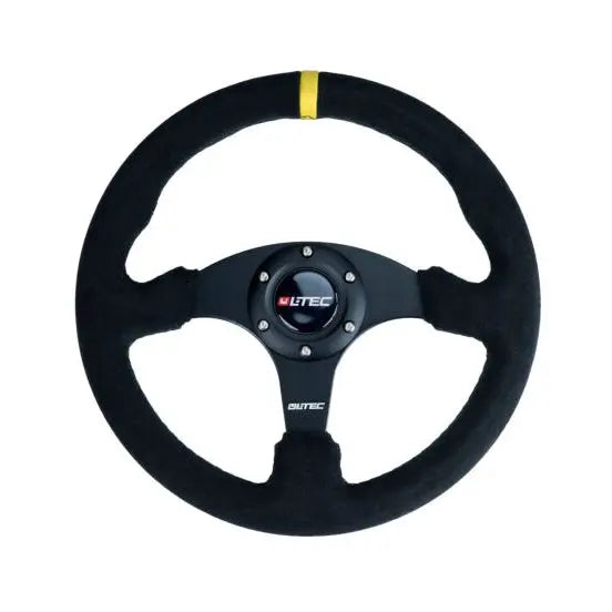 LTEC BAS ECO Stuur Suède 330mm - Plat 3-spaaks racestuur