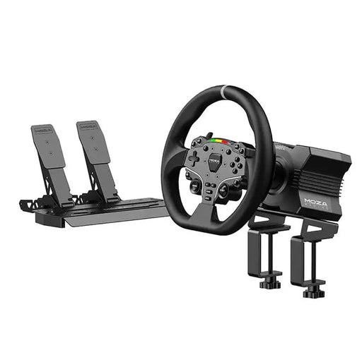 Moza Racing R5 Direct Drive Simulator Bundle MOZA Racing MOZA Racing Wheel base + Wheel + Pedal Bundle  Sim Race Webshop B.V.