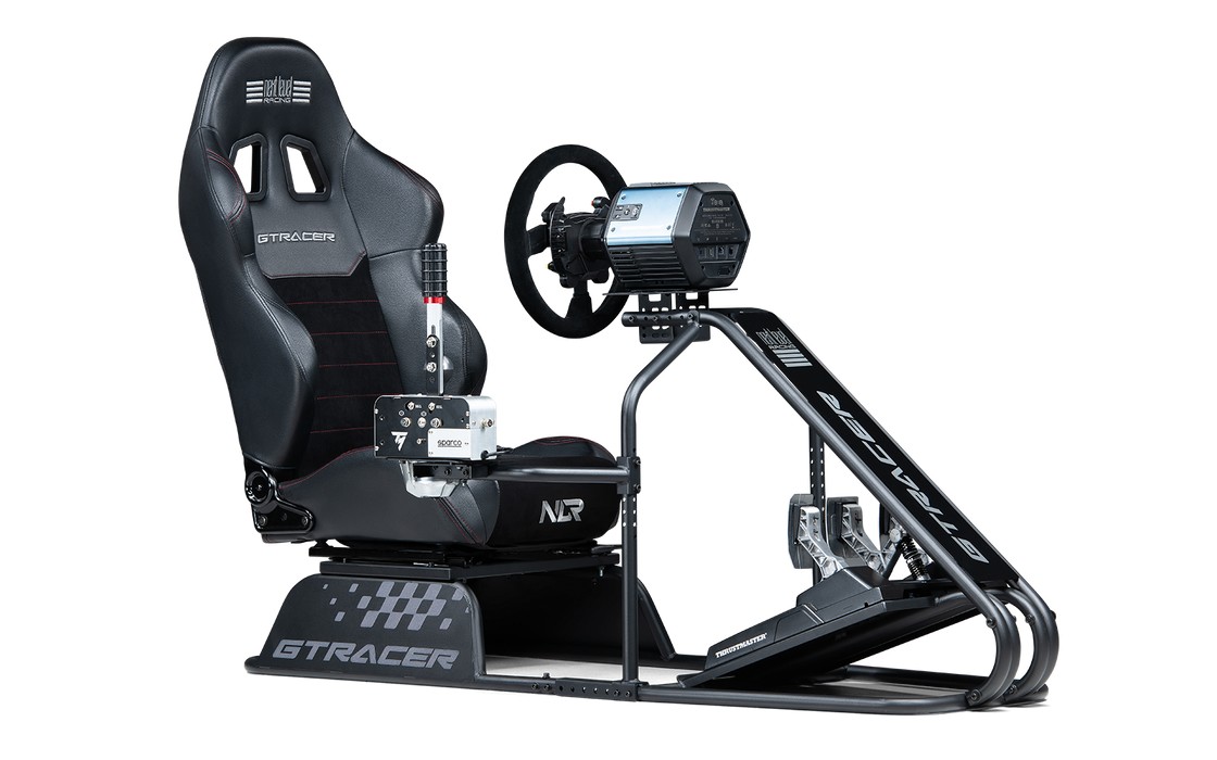 Next Level Racing - GTRacer Cockpit - Front side - thrustmaster T818