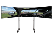 Next Level Racing® Round Tube Freestanding Triple Monitor Stand (Up to 3 x 43”) - Sim Race Webshop B.V. Monitor Stand  Next Level Racing
