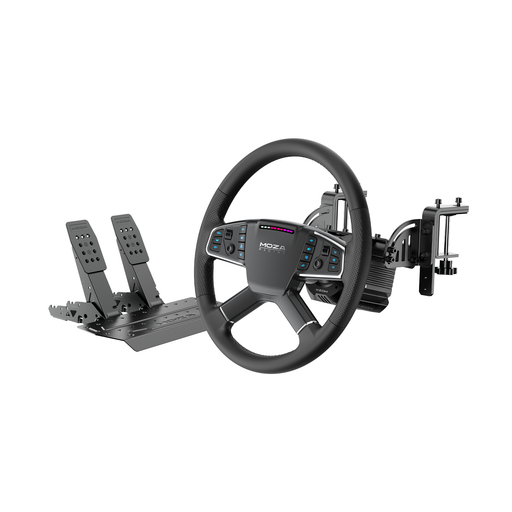 MOZA R5 Pro Truck Driving Simulator Bundle with 400 mm TSW wheel and pedals