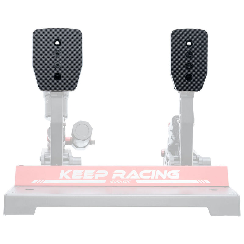 Simagic 2-Pedal Face Set – Flat Aluminum Pedal Plates for P1000 Pedals Simagic Simagic Pedal Plates  Sim Race Webshop B.V.