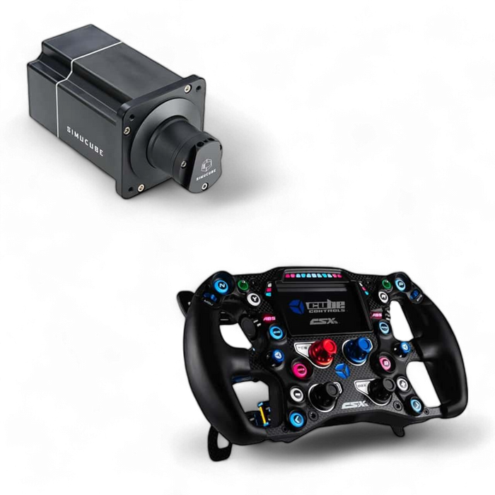 Simucube PRO R2 Direktantriebs-Lenkradbasis + Cube Controls CSX3-Paket