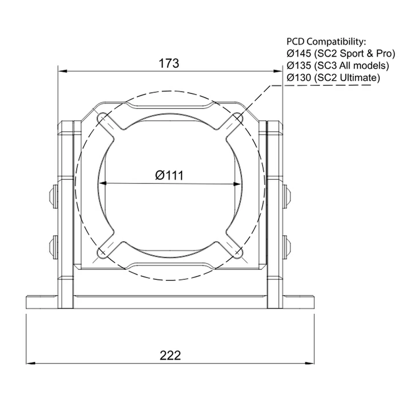 Simucube Wheelbase Mount v2