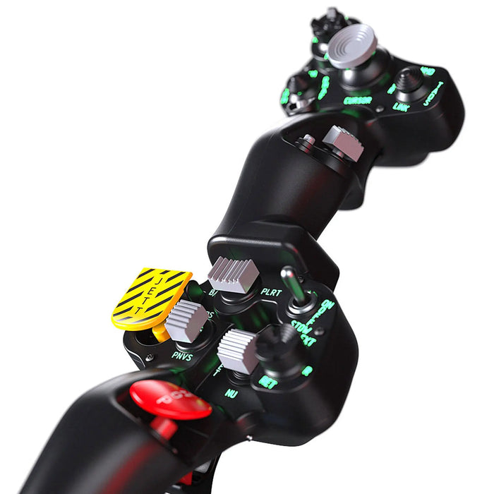 VIRPIL Controls Dual-SF Collective Grip, RGB (Two-Handed) – Black Virpil Controls