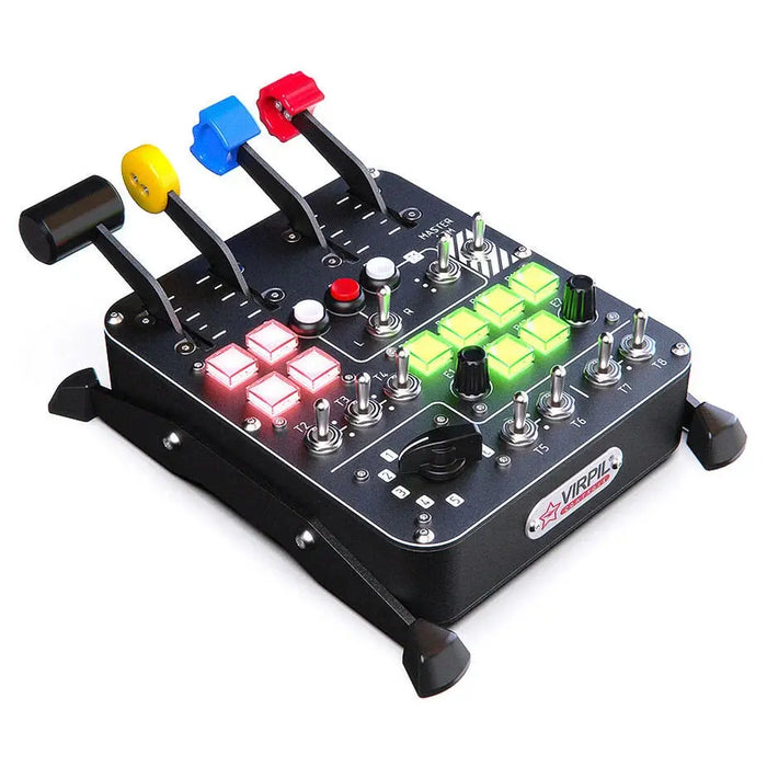 VIRPIL Controls Universal Control Panel #3 – RGB – 30 Inputs (Black) Virpil Controls