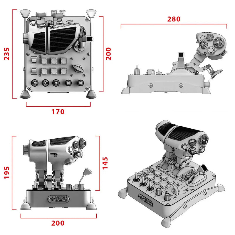 Virpil Controls MongoosT-50CM3 Throttle Virpil Controls Virpil Controls Throttle  Sim Race Webshop B.V.