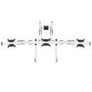 SIMGASM | Apex  Integrated quad monitor stand Vesa 75/200 SIMGASM SIMGASM Monitorstand  Sim Race Webshop B.V.