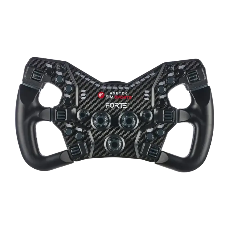ASETEK SIMSPORTS - FORMULA LMP HANDLES - Forte Formula wheel - front view
