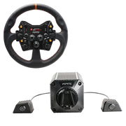 Asetek SimSports Forte 18NM Direct Drive GT Bundle - Leather Open Wheel