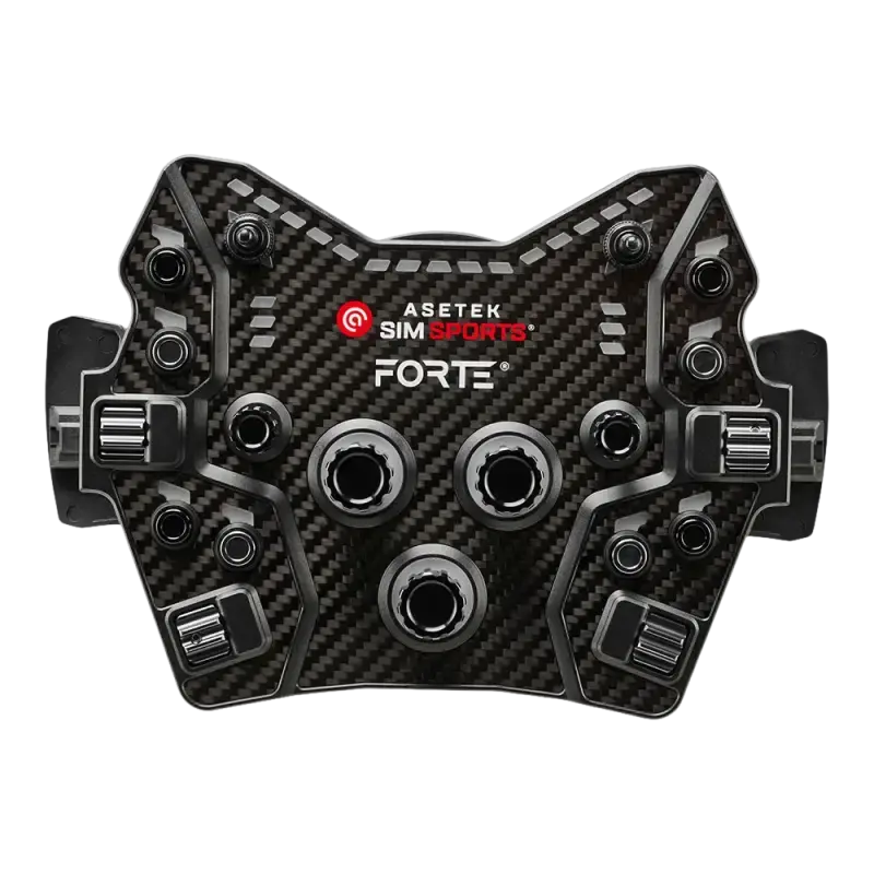Asetek SimSports Forte GT Button Box (Black Aluminum) Button Box