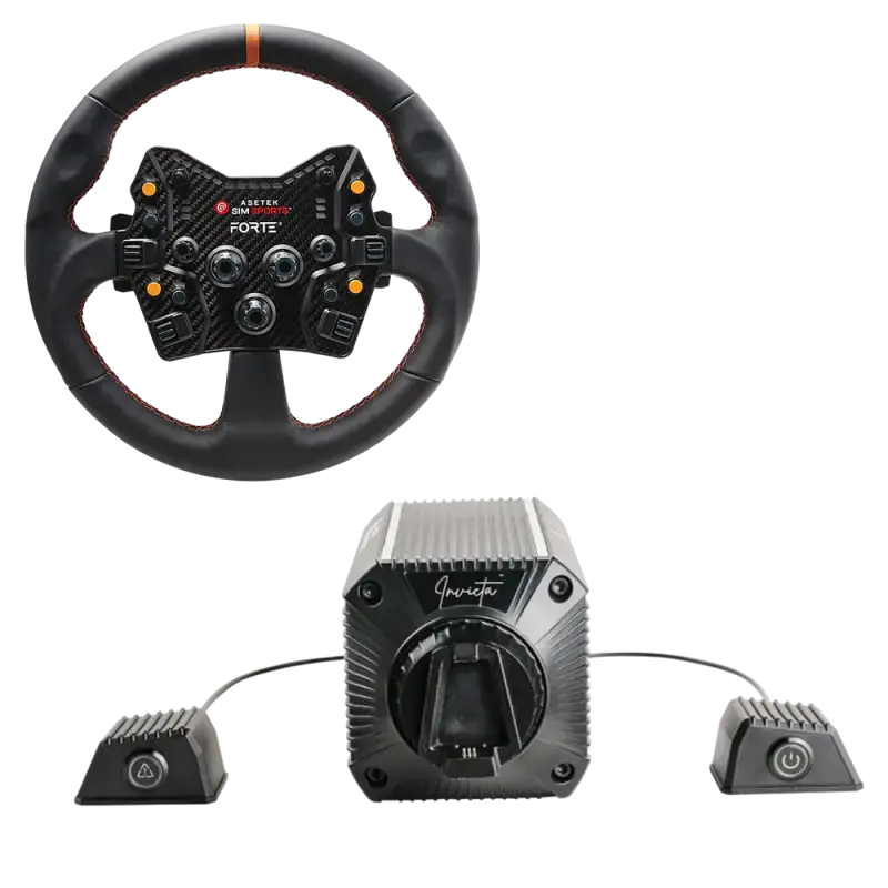 Asetek invecta 27NM Direct Drive GT Bundle - GT Round Leather Wheel