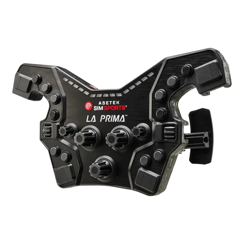 Asetek SimSports La Prima 16Nm Direct Drive Bundle Asetek SimSports Asetek SimSports Wheelbase + Steering Wheel + Pedals Bundle  Sim Race Webshop B.V.