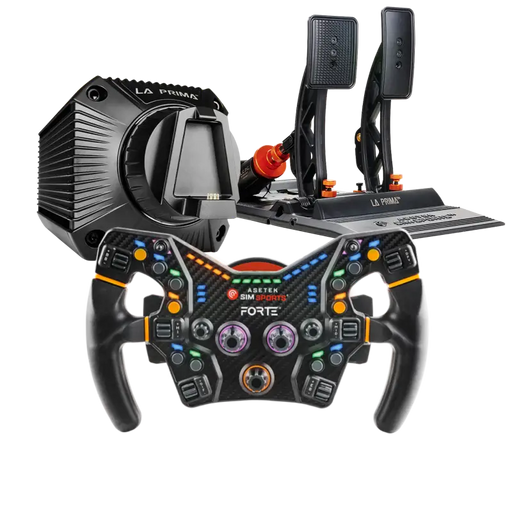 Asetek SimSports La Prima + Forte Formula Wheel & La Prima Pedals Bundle - Wheel base + Wheel + Pedal Bundle