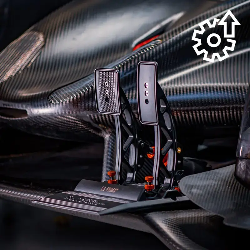 Asetek SimSports La Prima Sim Racing Throttle & Brake Pedals - Sim