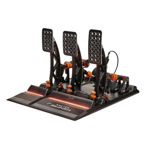 Asetek SimSports® Invicta™ Hydraulic Pedals - Throttle Brake and Clutch - Sim Pedals