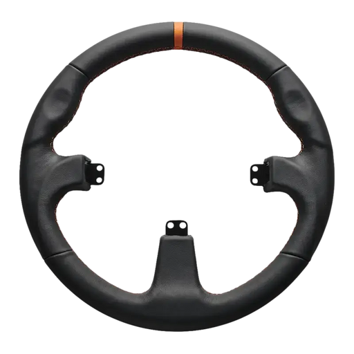 Asetek SimSports Round Black Leather Steering Wheel Rim Steering Rim