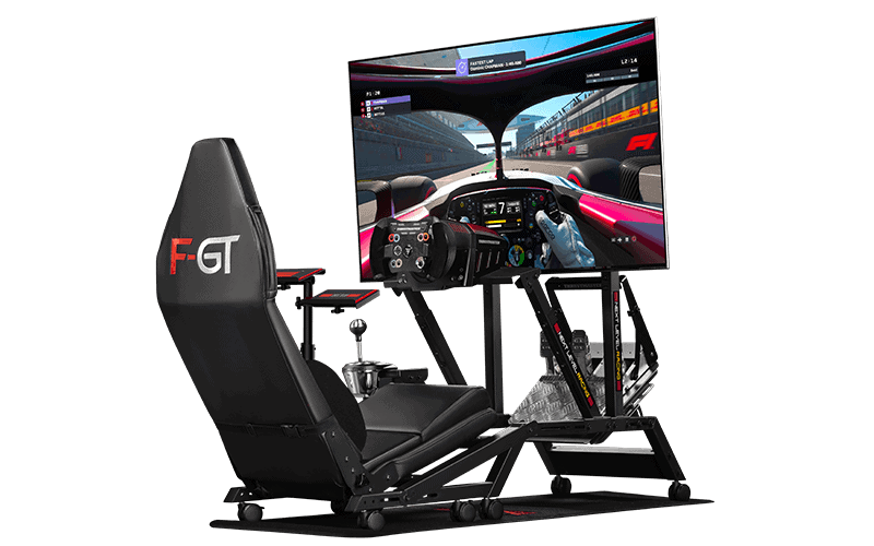 f-gt monitor stand in use