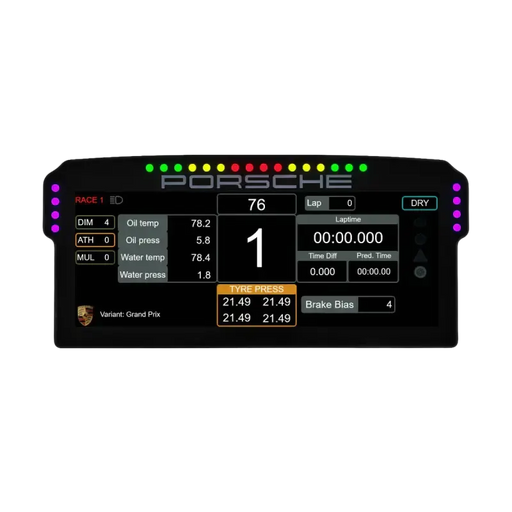 GRID Engineering Porsche 911 GT3 Cup Dashboard Display Unit - Data Display (DDU)