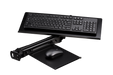 Next Level Racing - ELITE KEYBOARD AND MOUSE TRAY- BLACK EDITION - Front view + keyboad and mouse