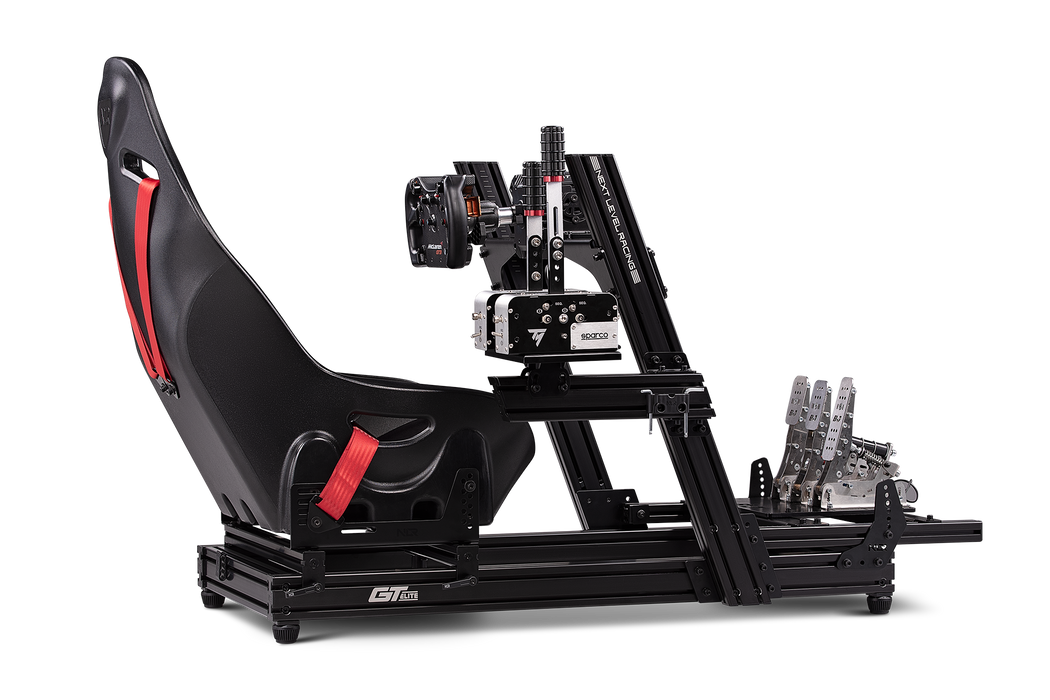 Next Level Racing GT-ELITE FRONT AND SIDE MOUNT EDITION - back view + Fanatec