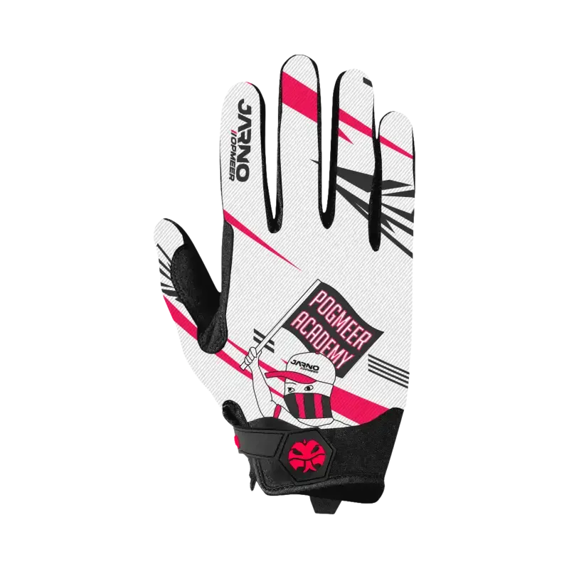 Jarno Opmeer Sim Racing Handschuhe INDICATOR Weiß Sim — Sim Race Webshop B.V
