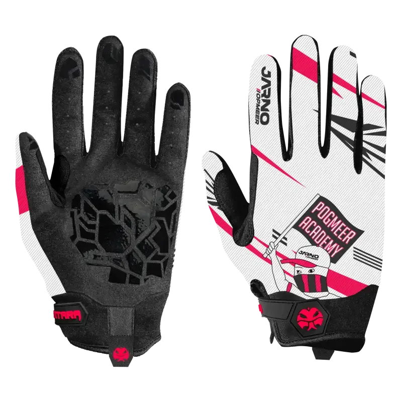 Jarno Opmeer Sim Racing Gloves INDICATOR White Sim Racing Gloves
