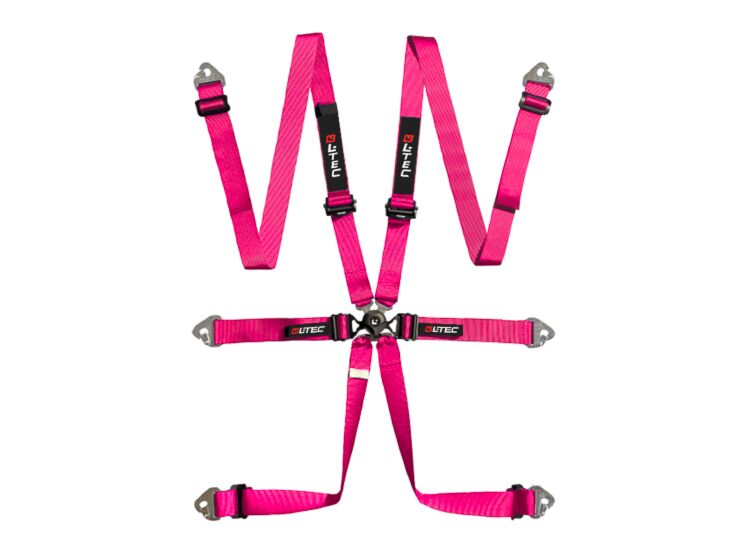 LTEC Endurance Aluminium 6-Point Racing Harness – Pink – photo 11