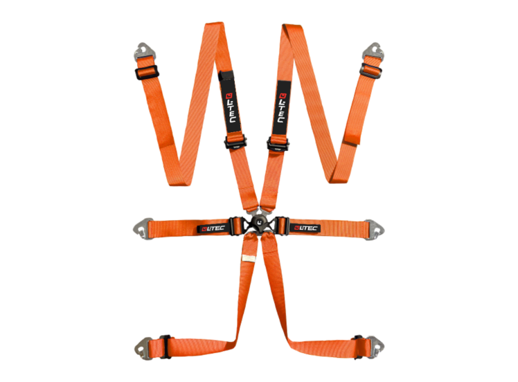 LTEC Endurance Aluminium 6-Point Racing Harness – Orange – photo 12