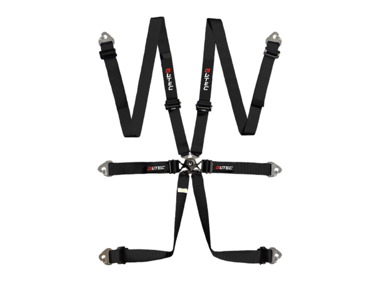 LTEC Endurance Aluminium 6-Point Racing Harness – Black – photo 7