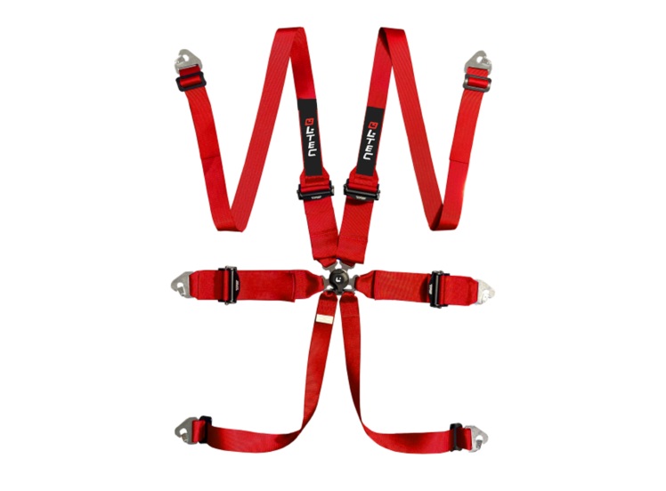 LTEC Magnum HANS Ultralite 6-Point Racing Harness – Red – photo 14