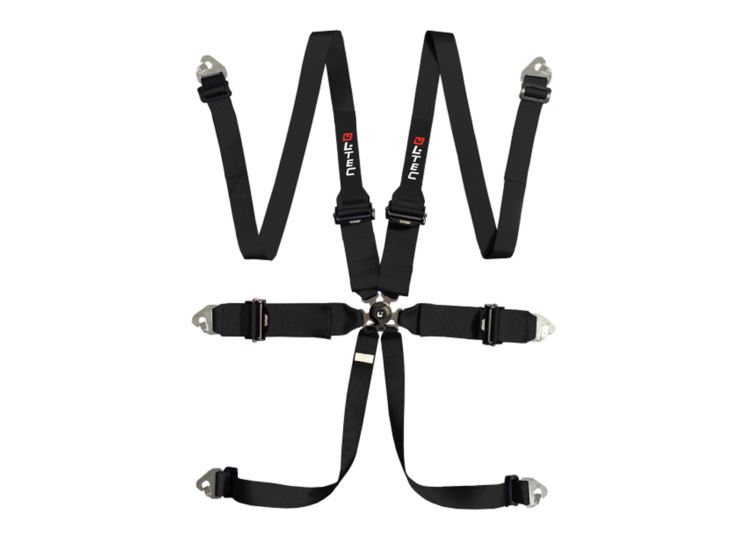 LTEC Magnum HANS Ultralite 6-Point Racing Harness – Black – photo 7