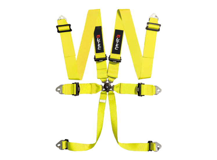 LTEC Magnum Ultralite 6-Point Racing Harness – Yellow – photo 9