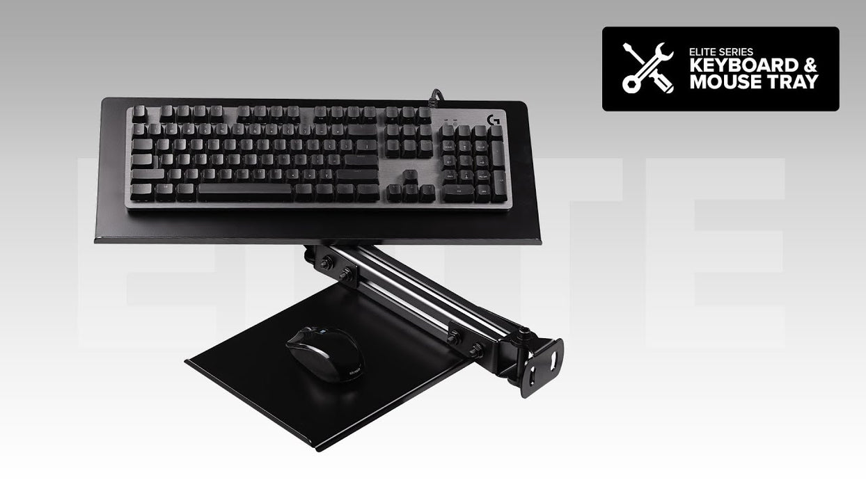 Next Level Racing - ELITE TASTATUR- UND MAUSABLAGER - BLACK EDITION