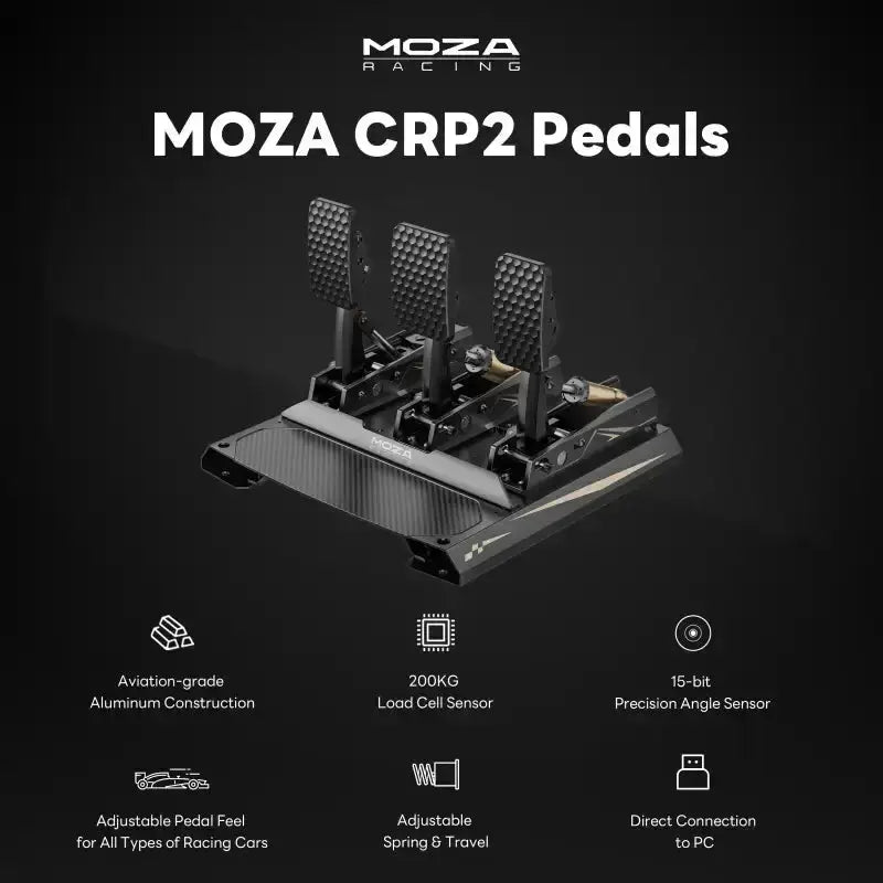 load cell pedal Moza Racing CRP2 Load Cell Pedals