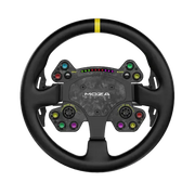Moza Racing R9 Direct Drive Wheel Base – V2 + RS V2 Steering Wheel Leather - Bundle - Wheel base + wheel