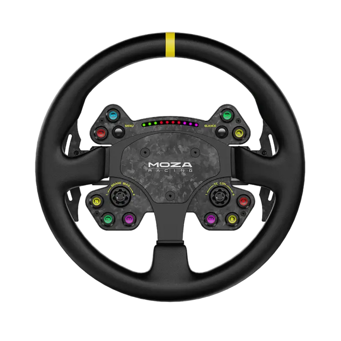 Moza Racing R9 Direct Drive Wheel Base – V2 + RS V2 Steering Wheel Leather - Bundle - Wheel base + wheel