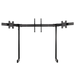 NEXT LEVEL RACING ELITE FREE STANDING TRIPLE MONITOR STAND - BLACK EDITION - Front