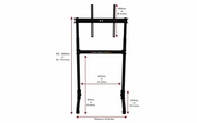 Next Level Racing - Free Standing Single Monitor stand - size