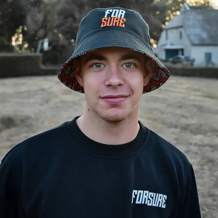 Reversible Bucket Hat FOR SURE PULSE Bucket Hat